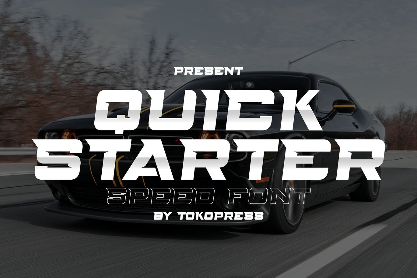 QUICKSTARTER - Racing Gaming font cover image.