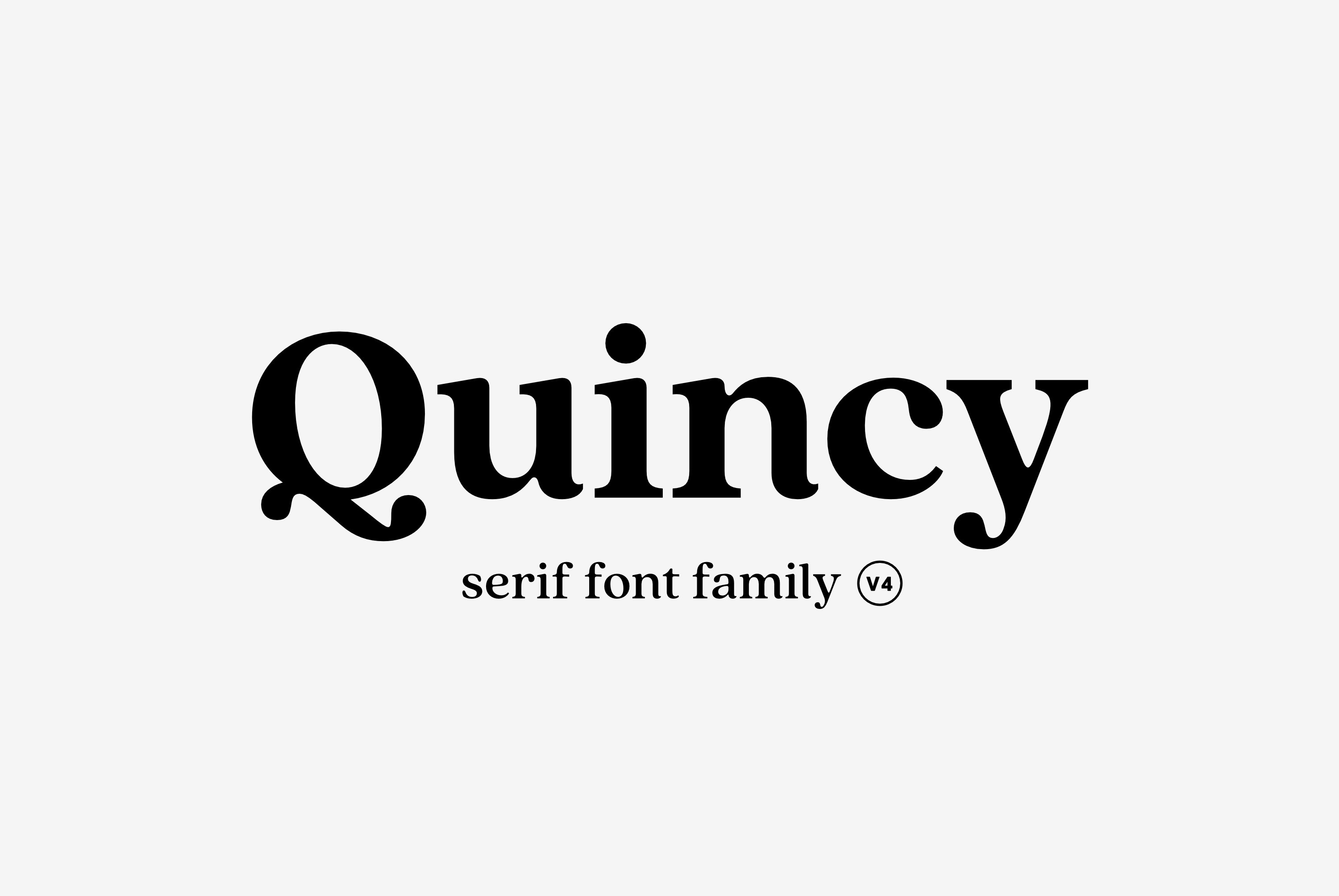 Quincy CF: vintage serif font family cover image.