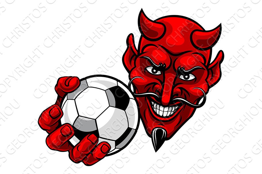 Devil Soccer Football Ball Sports cover image.