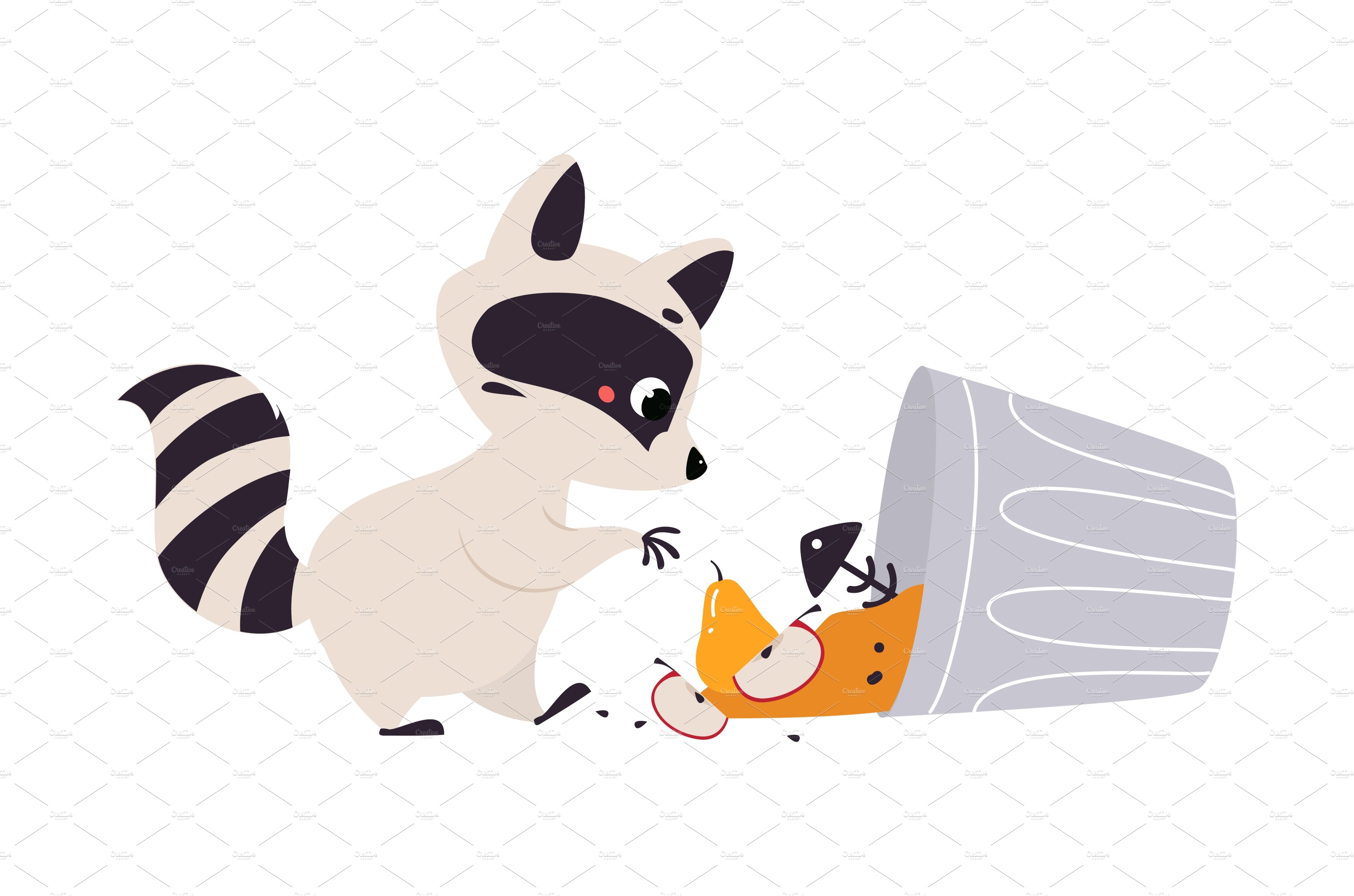 Cute Raccoon Character with Ringed cover image.