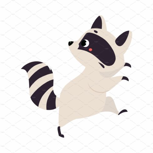 Cute Raccoon Character with Ringed cover image.
