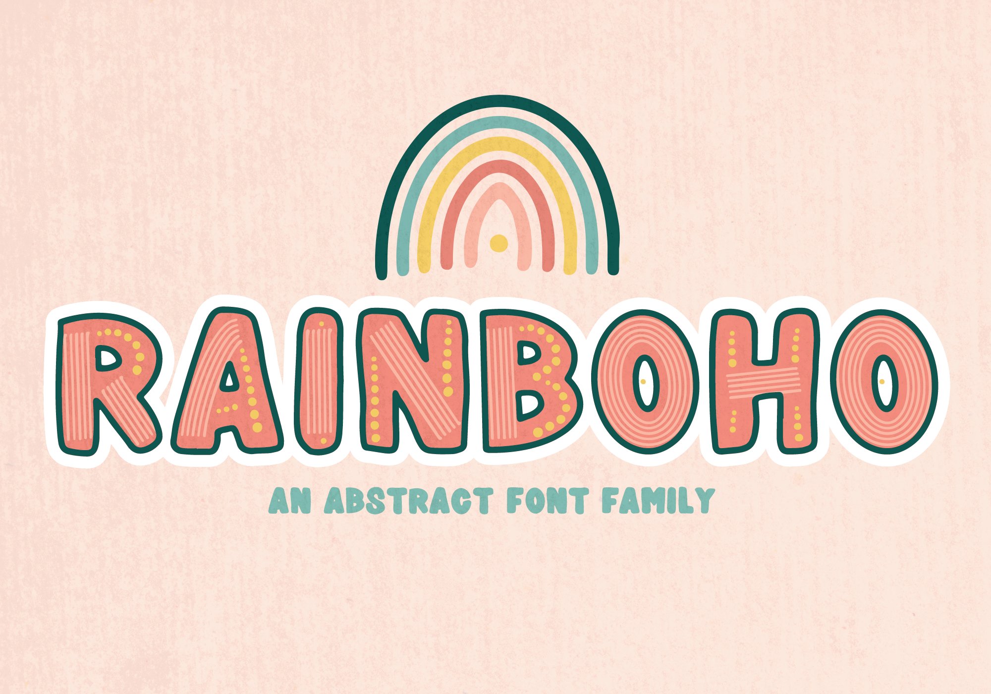 Rainboho - Layered Font Family cover image.