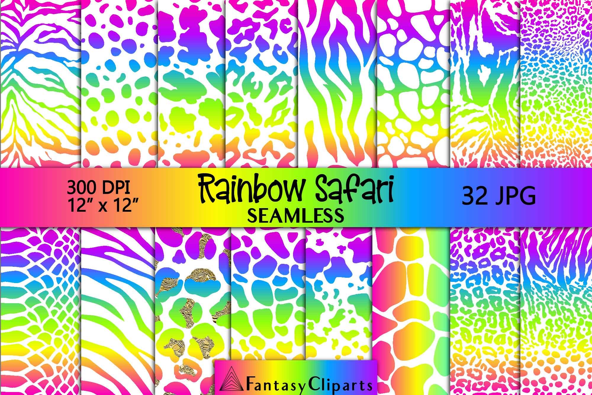 Neon Animal Print | Rainbow Safari cover image.