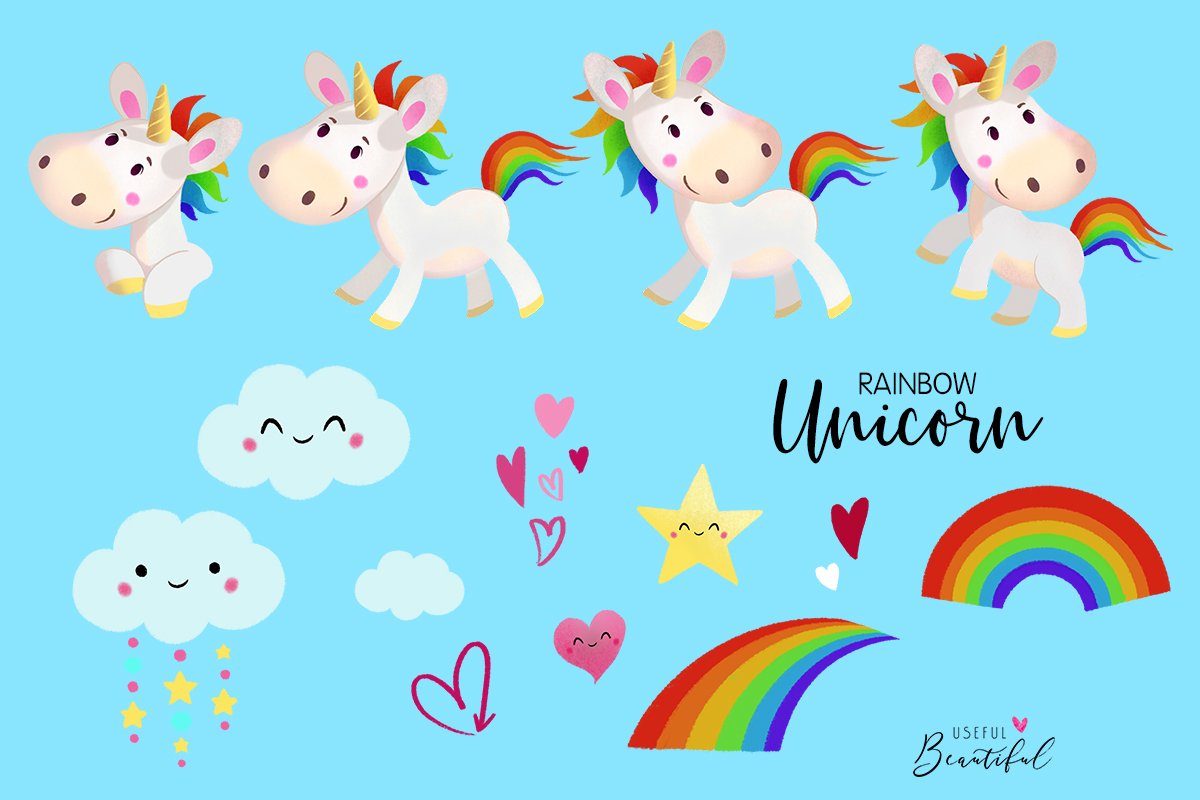 rainbow unicorn collection 02 888