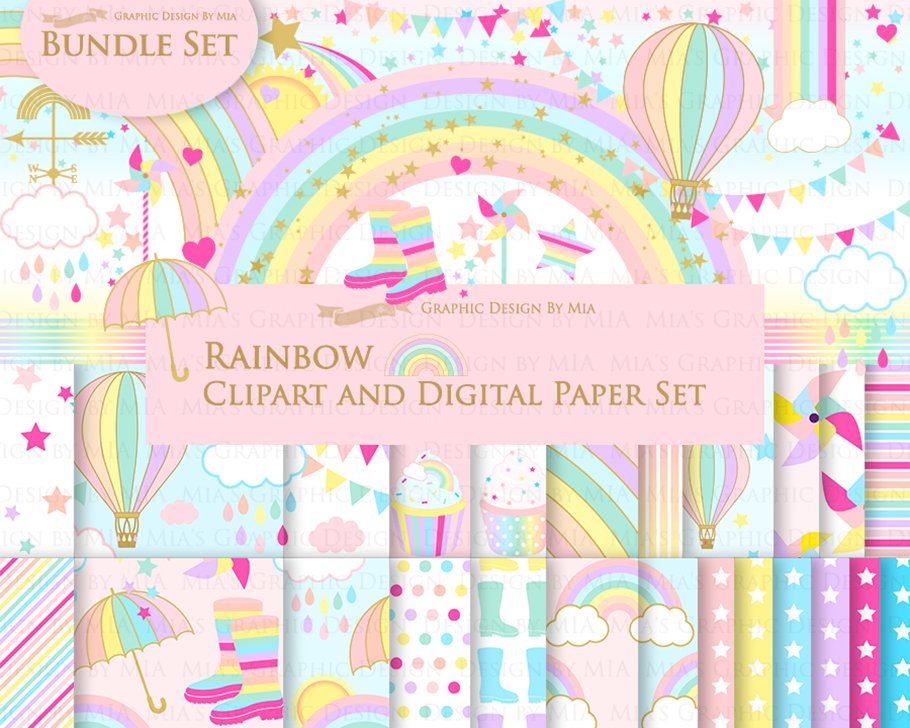 Pastel Rainbows cover image.