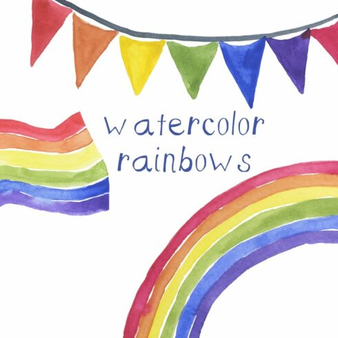Watercolor Rainbows Illustration cover image.
