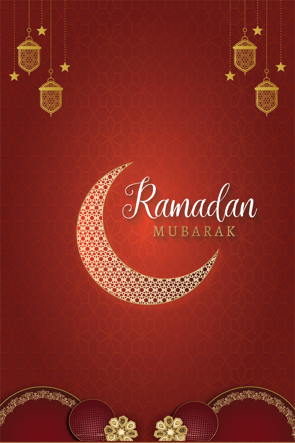 happy-islamic-festival-greetings-maroon-dark-social-media-banner-background pinterest preview image.