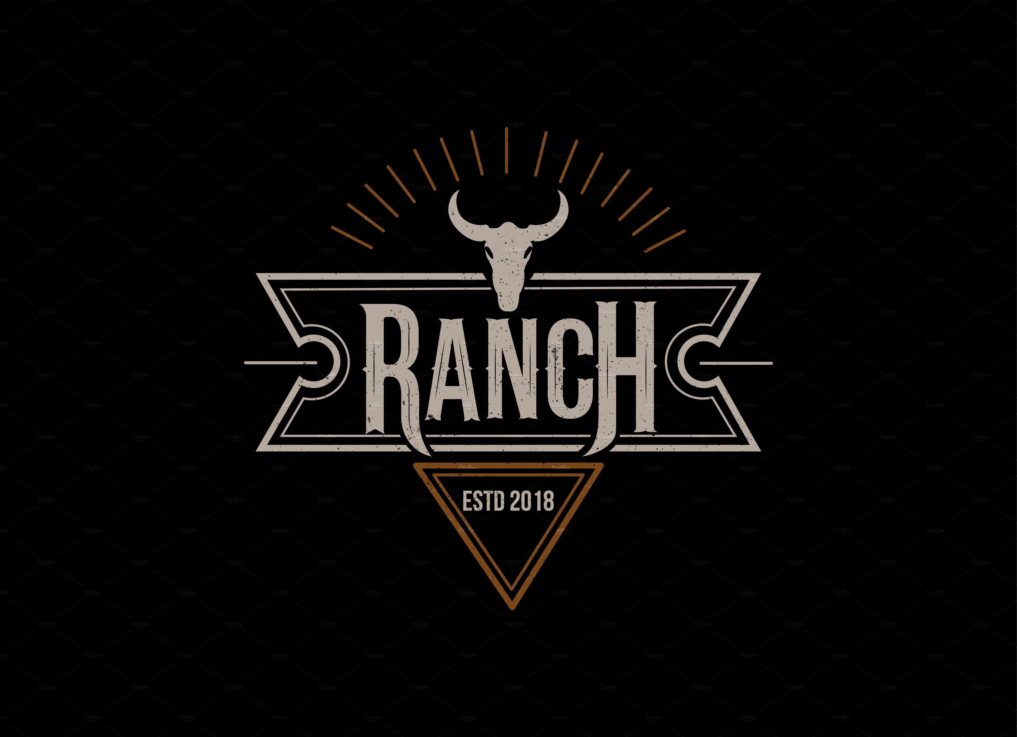 Country Western Bull Logo Design cover image.