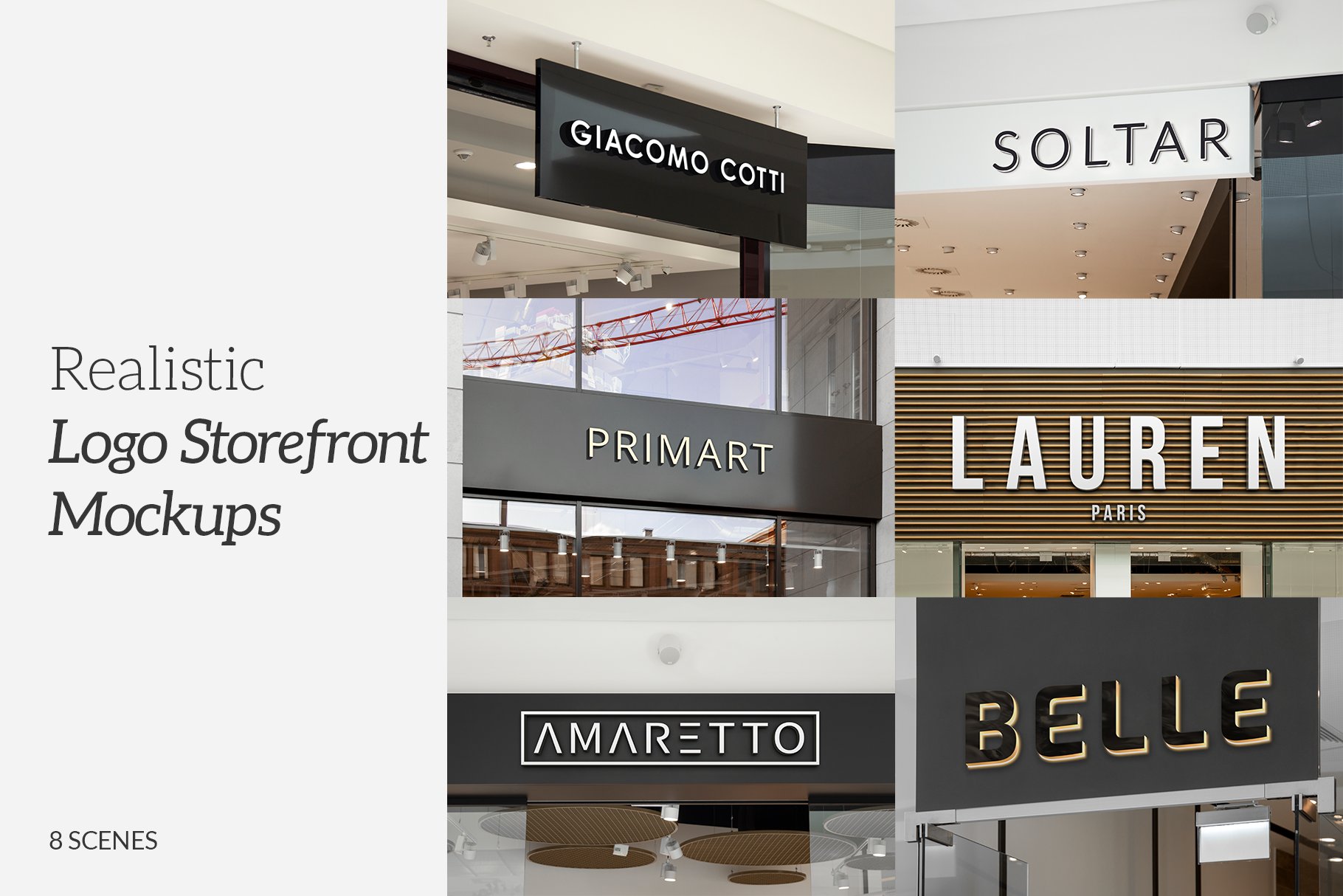 3D Logo Storefront Mockups cover image.