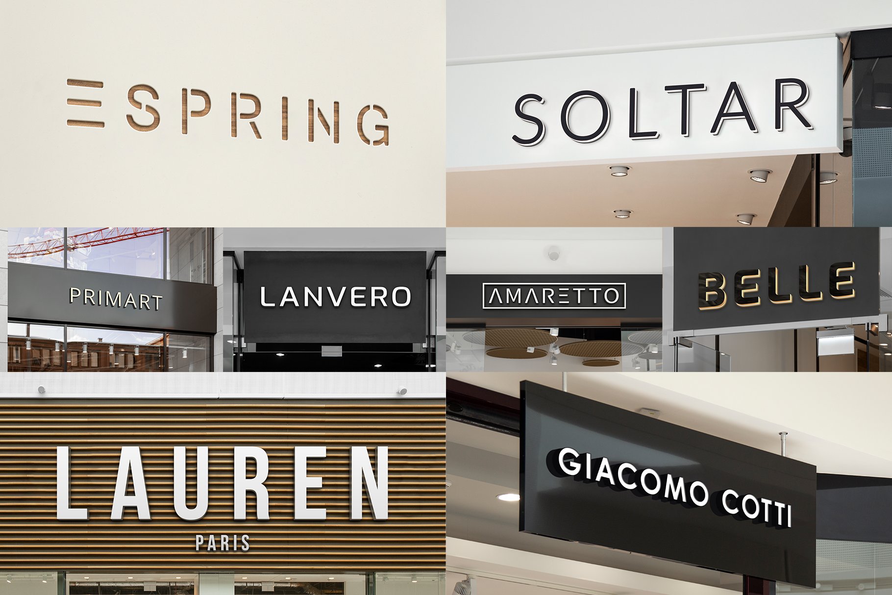 3D Logo Storefront Mockups preview image.