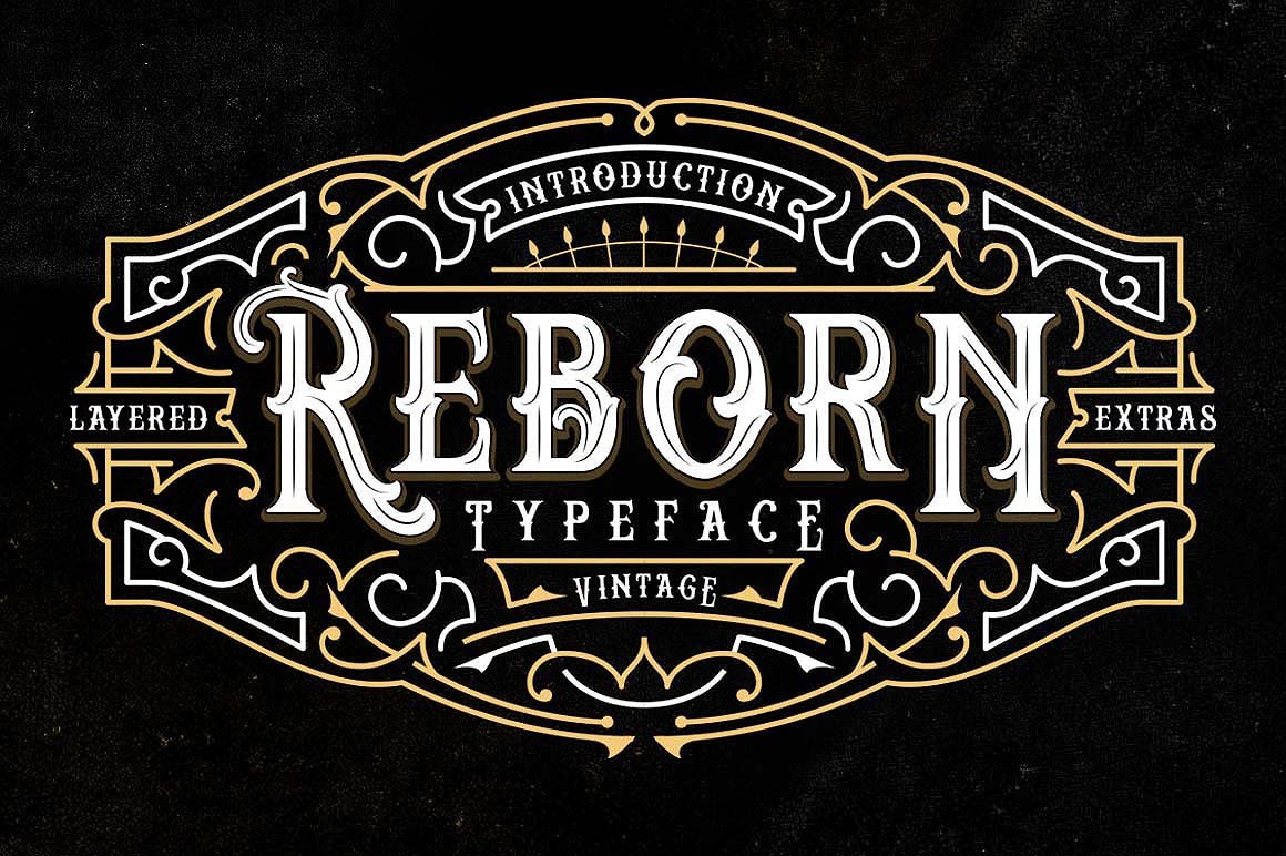 Reborn Typeface + Extras cover image.