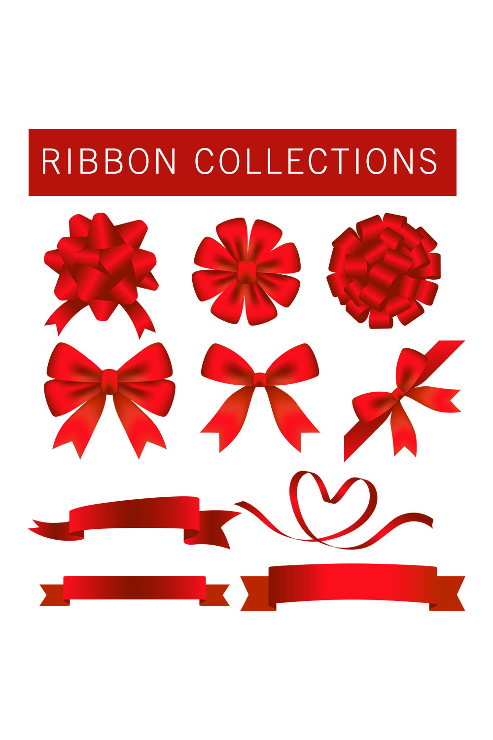 RED RIBBON COLLECTION pinterest preview image.