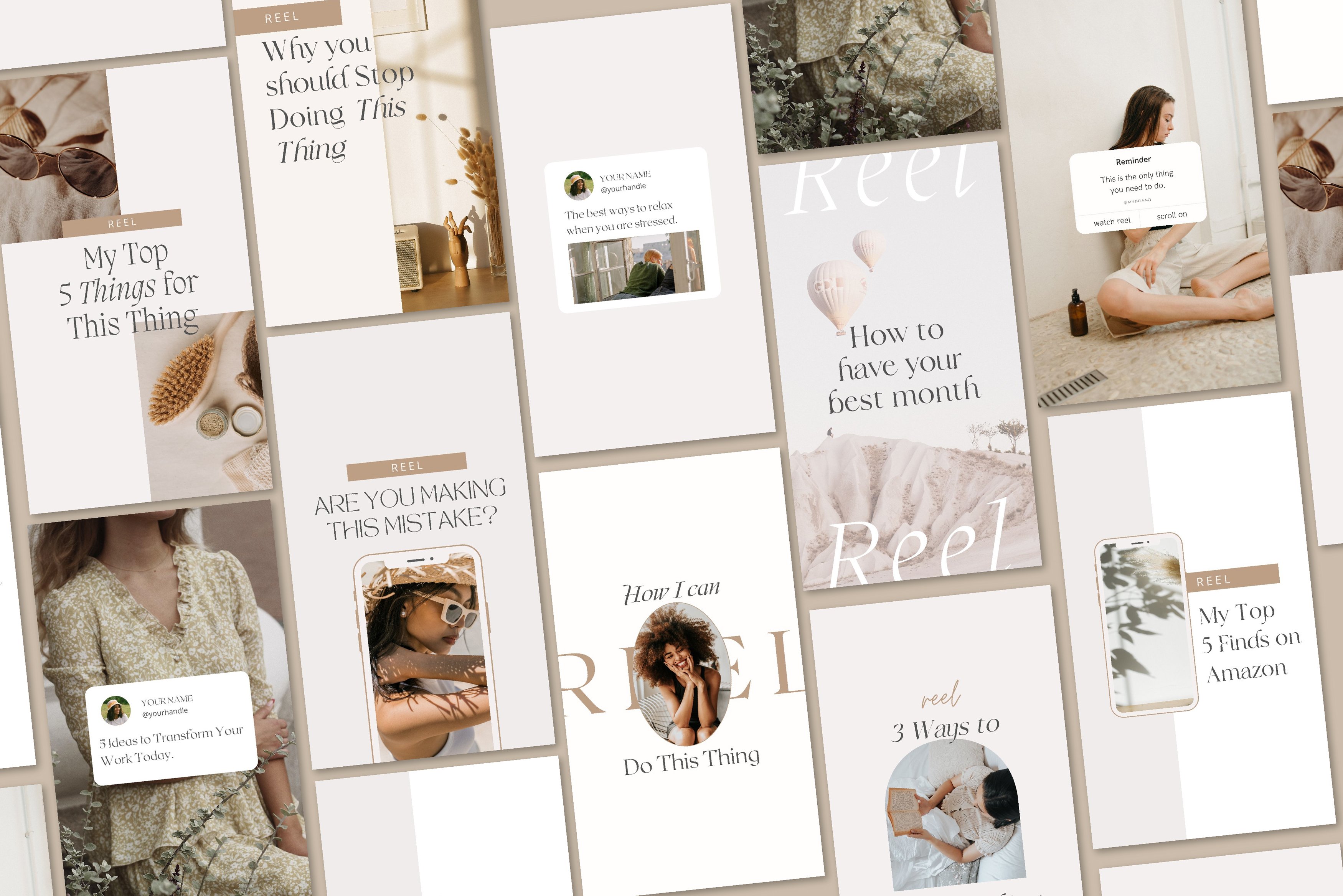 Instagram Reel Cover Templates MasterBundles