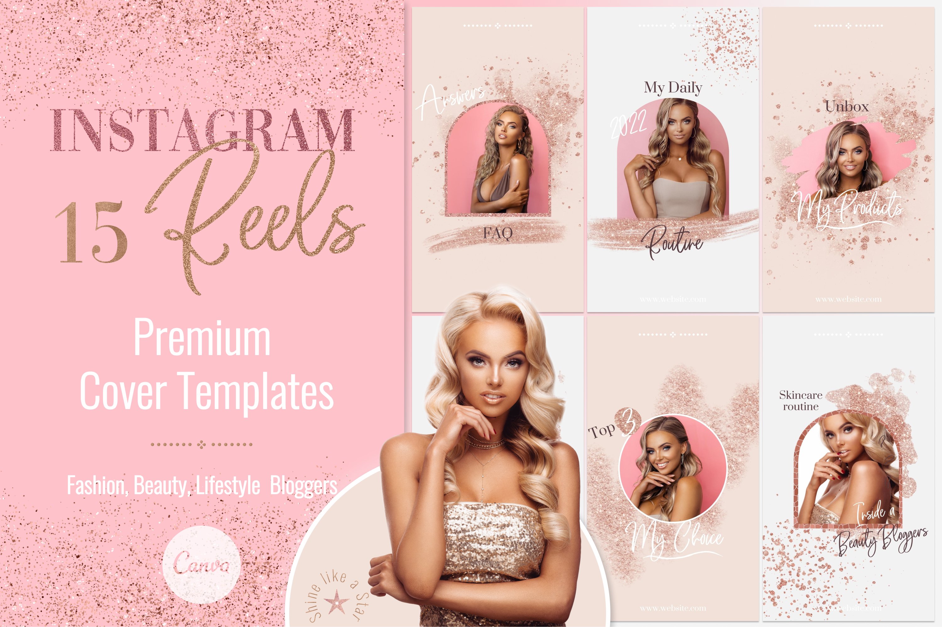 Instagram Reels Covers for Canva cover image.