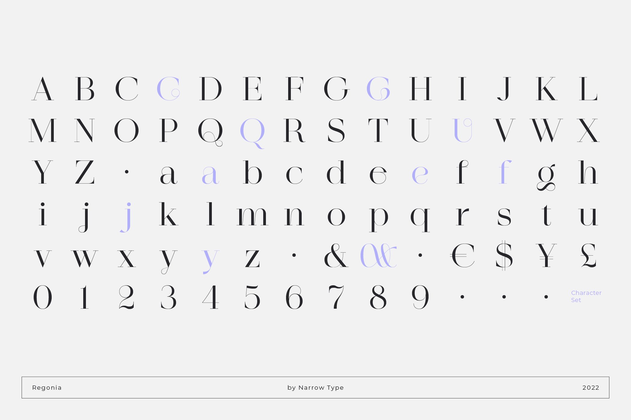 regonia display serif font modern classical19 946