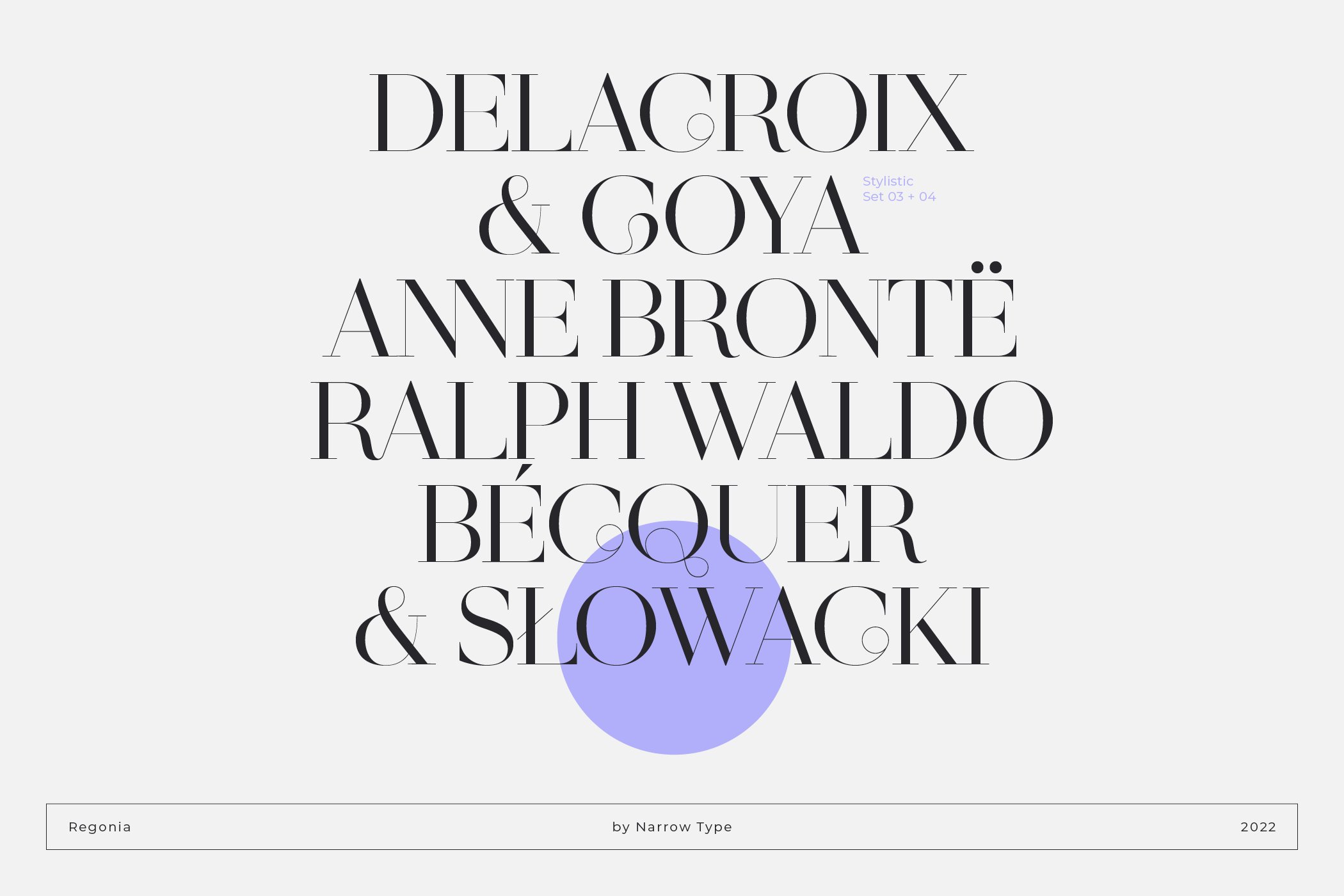 Reglona - High Contrast Serif
