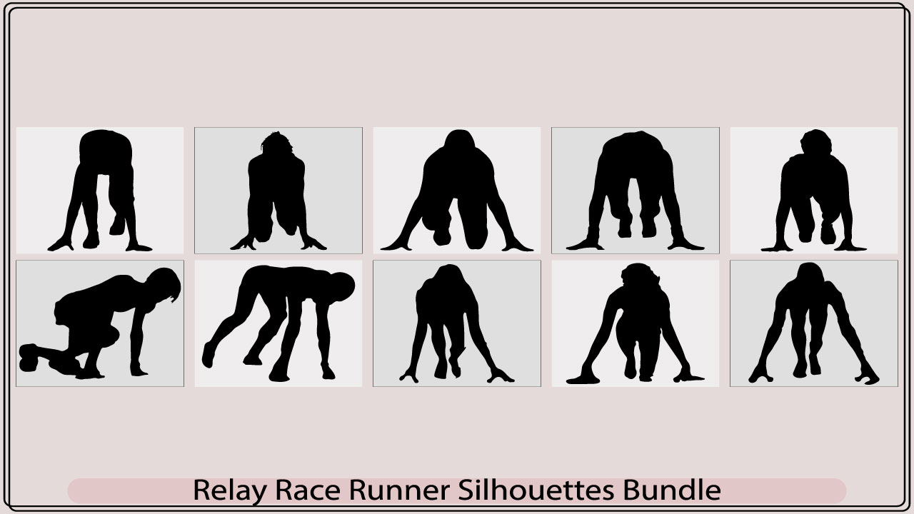 relay race runner silhouettemb add media 270