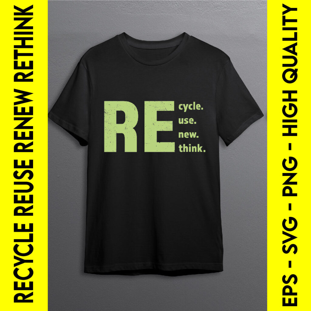 Recycle Reuse Renew Rethink Crisis Environmental Activism, Eco-friendly ...