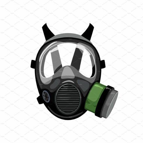 breathing respirator mask cartoon cover image.