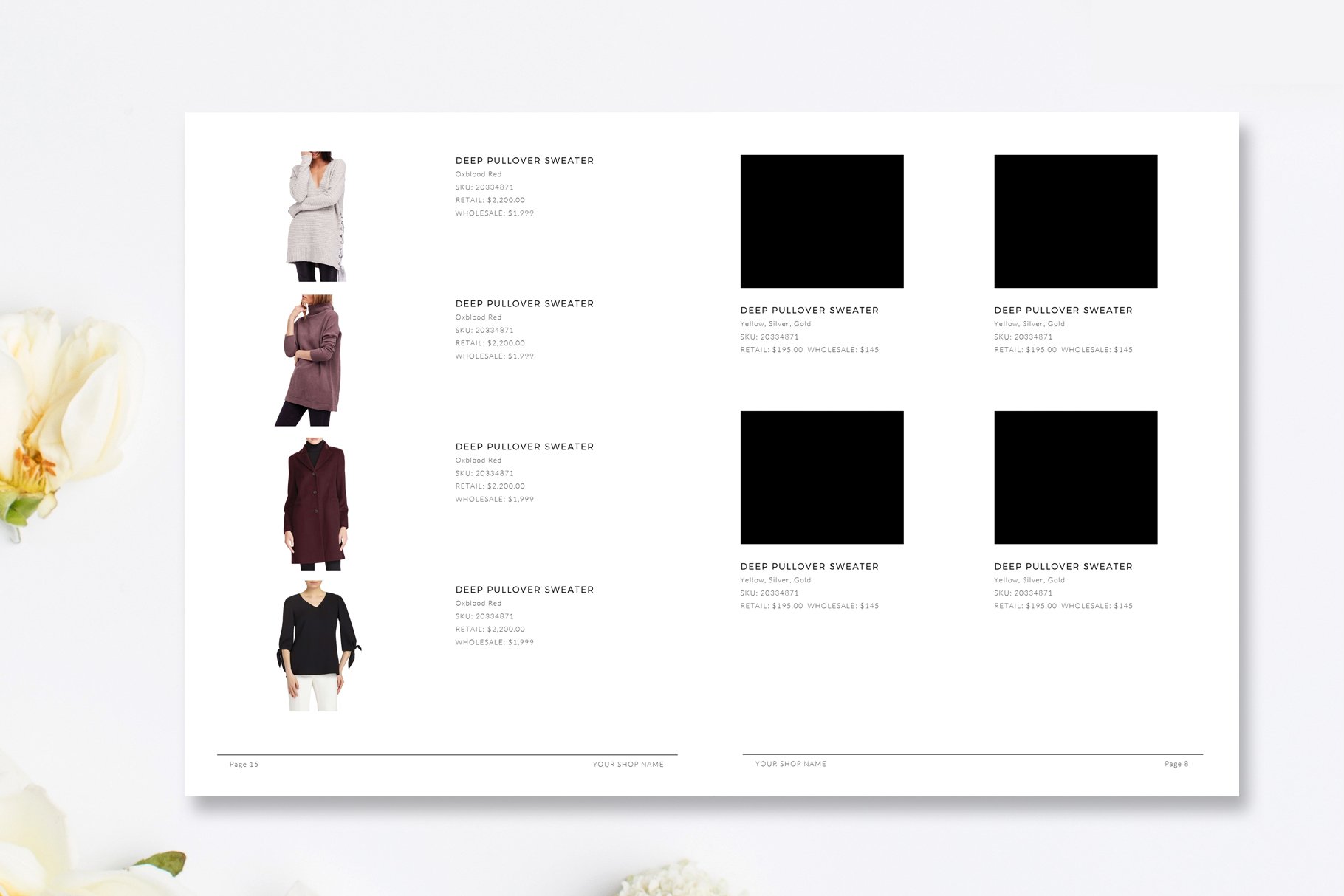 retail product catalog template 644