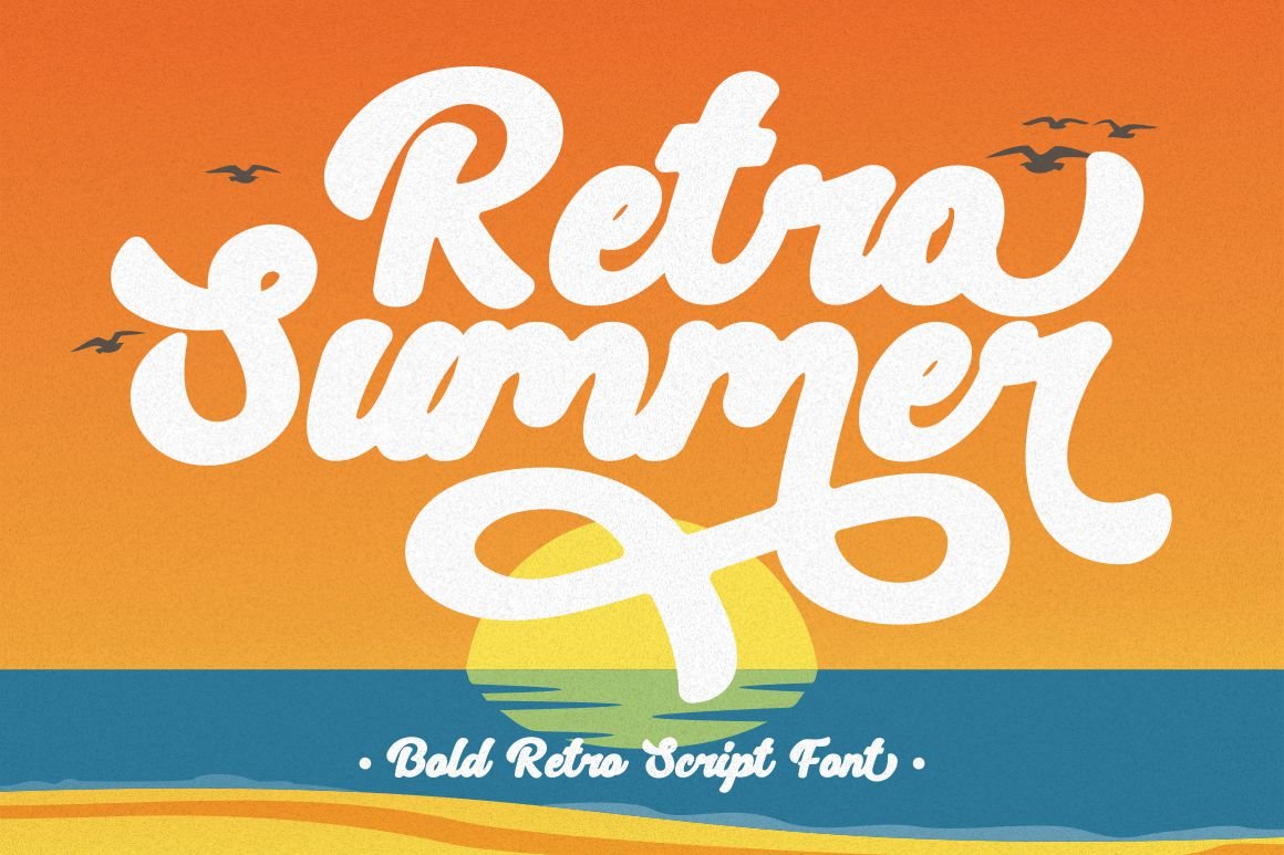 Retro Summer - Bold Retro Script cover image.