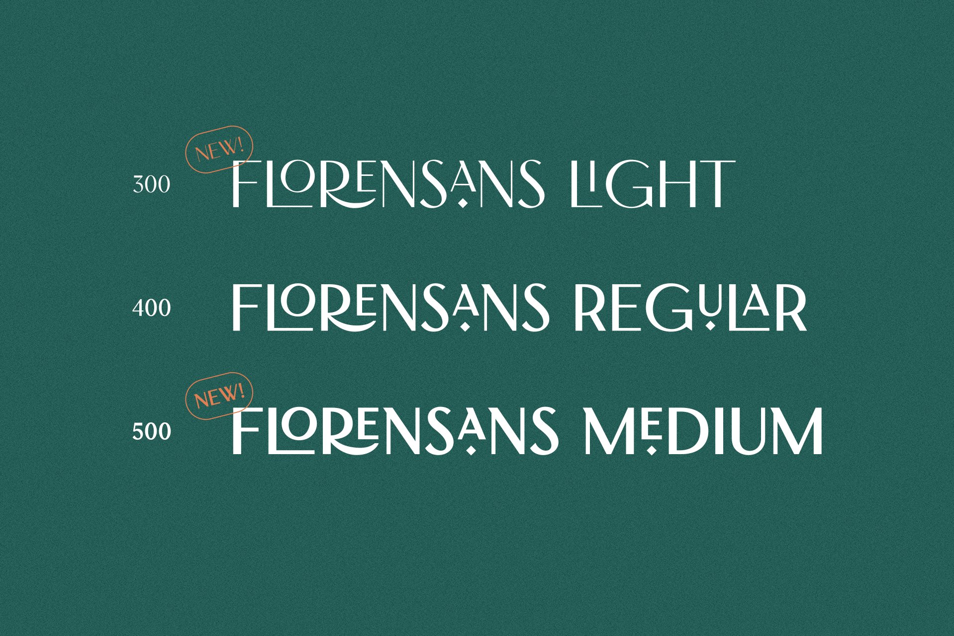 Florensans - Display Typeface preview image.