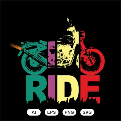 Ride motorcycle t shirt design new 2023 cover image.