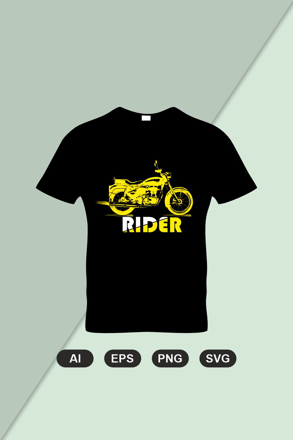 Rider t shirt design pinterest preview image.