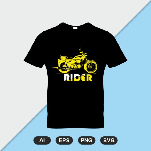 Rider t shirt design cover image.