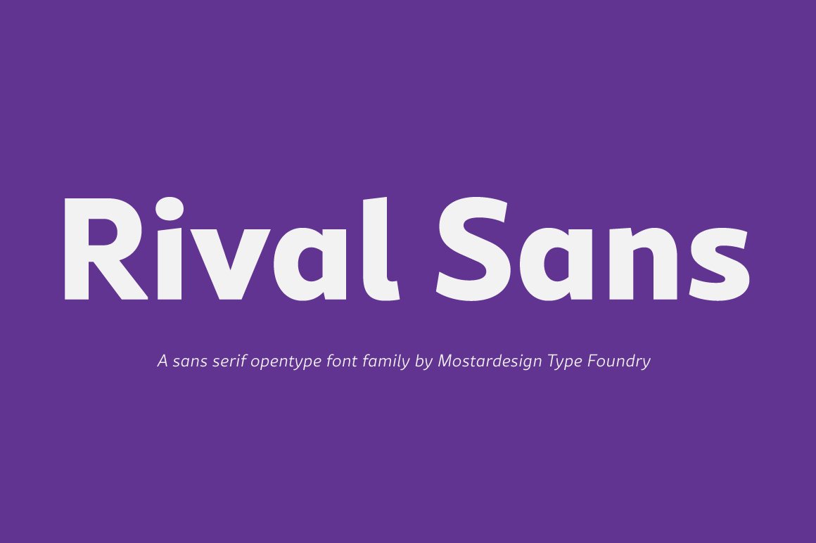 Rival Sans Font Family cover image.