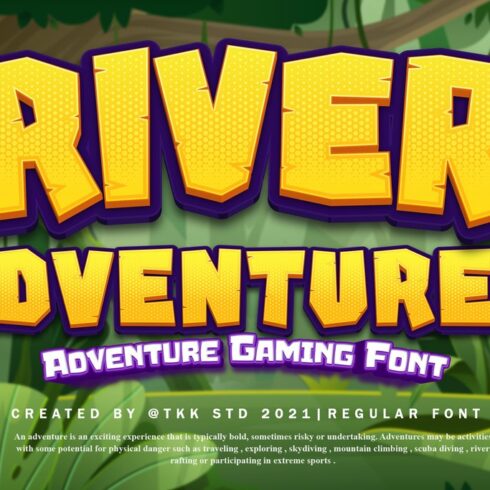 River Adventurer - Block Font cover image.