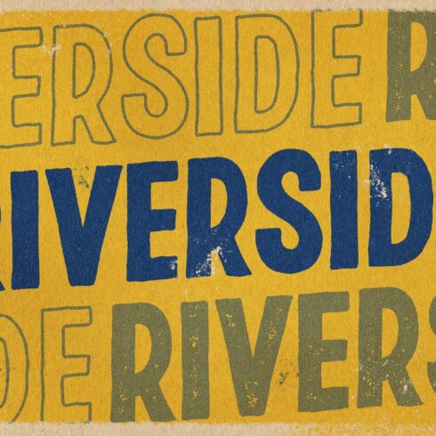 RIVERSIDE | Retro Sans Serif cover image.