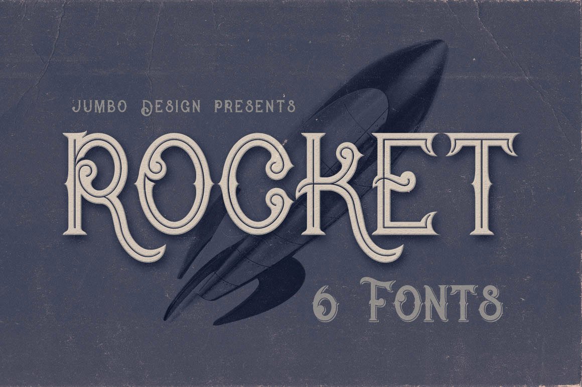 Rocket- Vintage Style Font cover image.