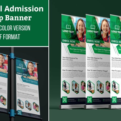 School Admission Rollup Banner cover image.