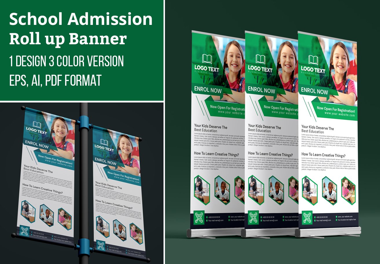 School Admission Rollup Banner cover image.