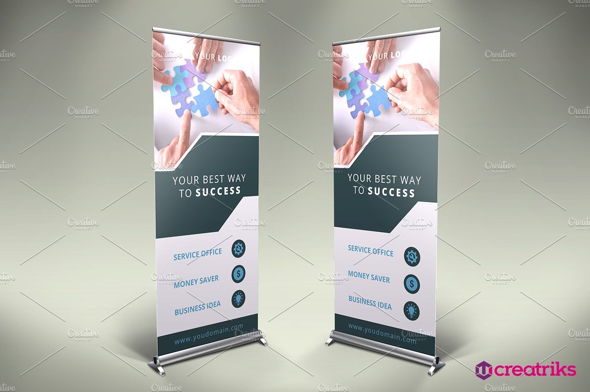6 Roll Up Banners preview image.