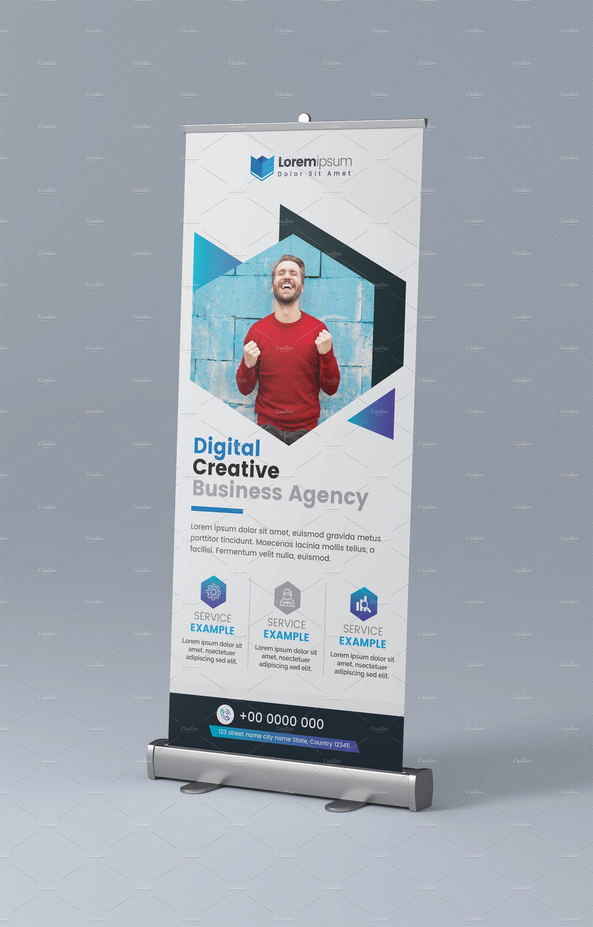 Marketing Roll Up Banner preview image.