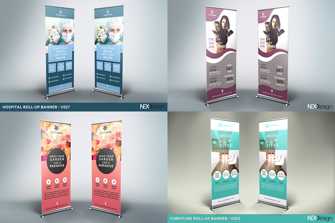 roll up banners bundle 4 847