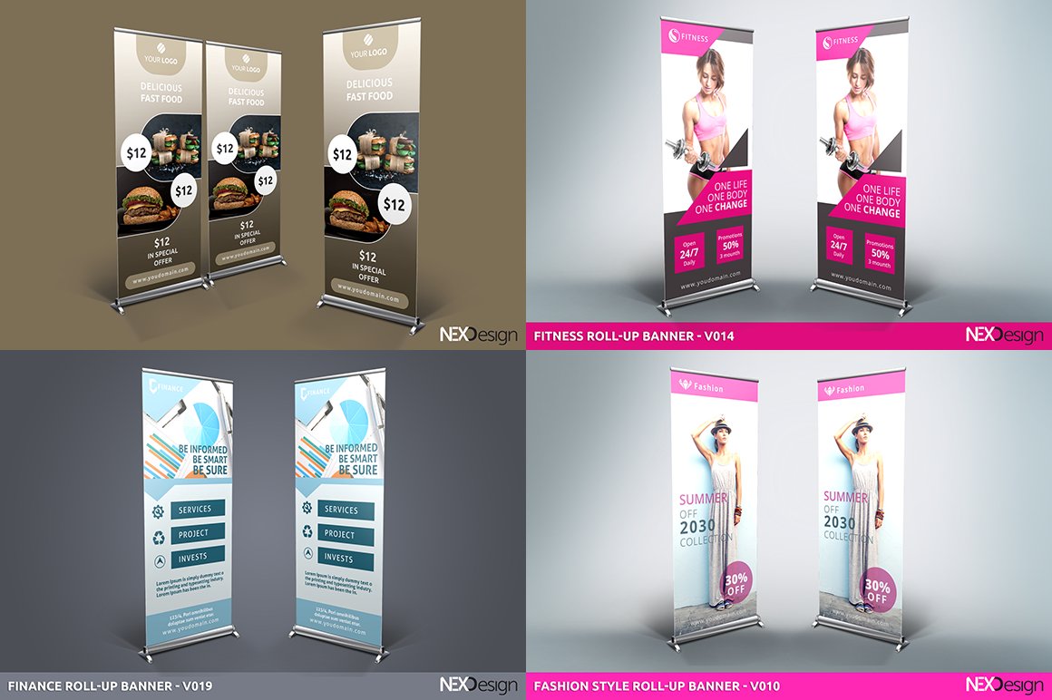 roll up banners bundle 5 708