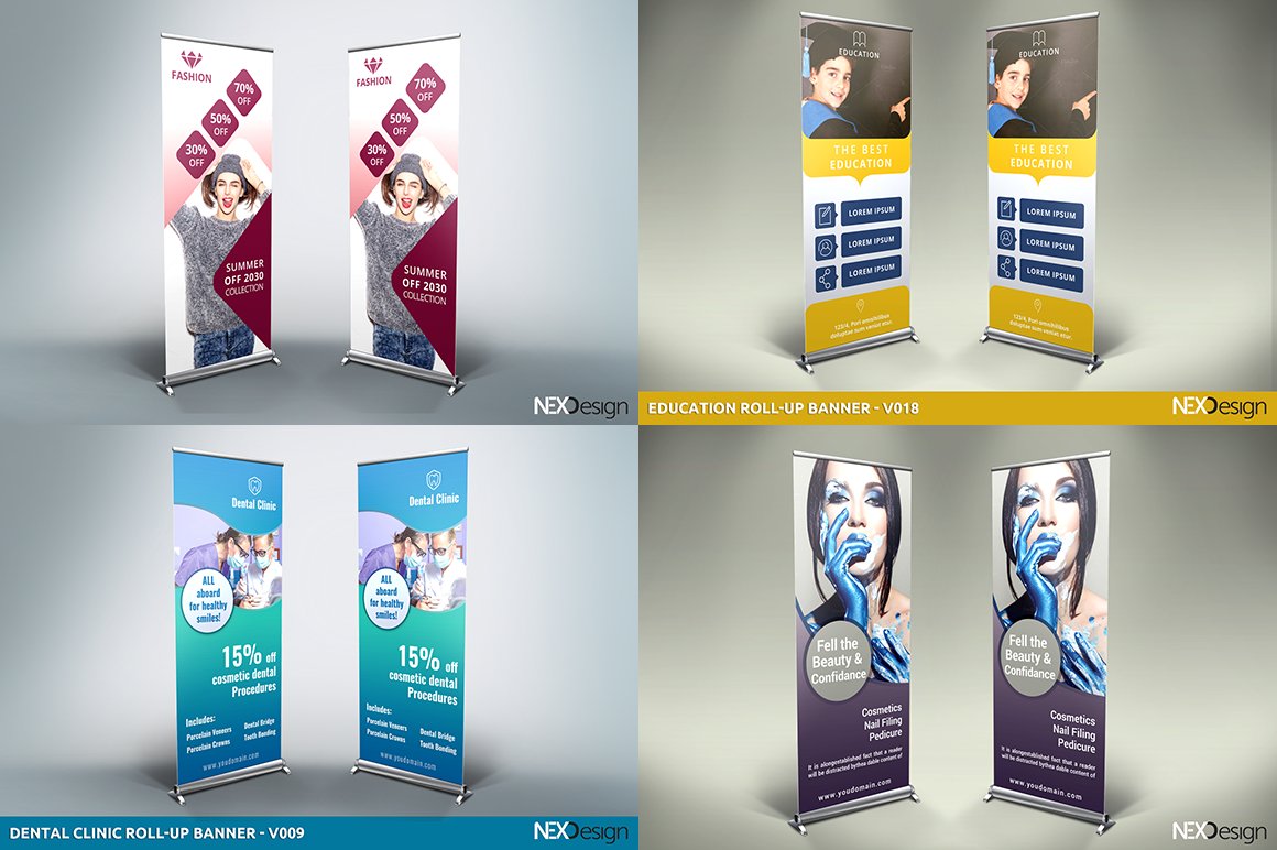 roll up banners bundle 6 954