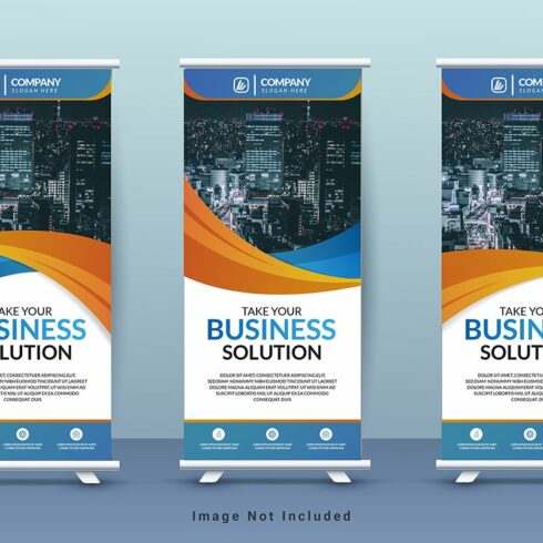 Corporate business roll-up  banner cover image.