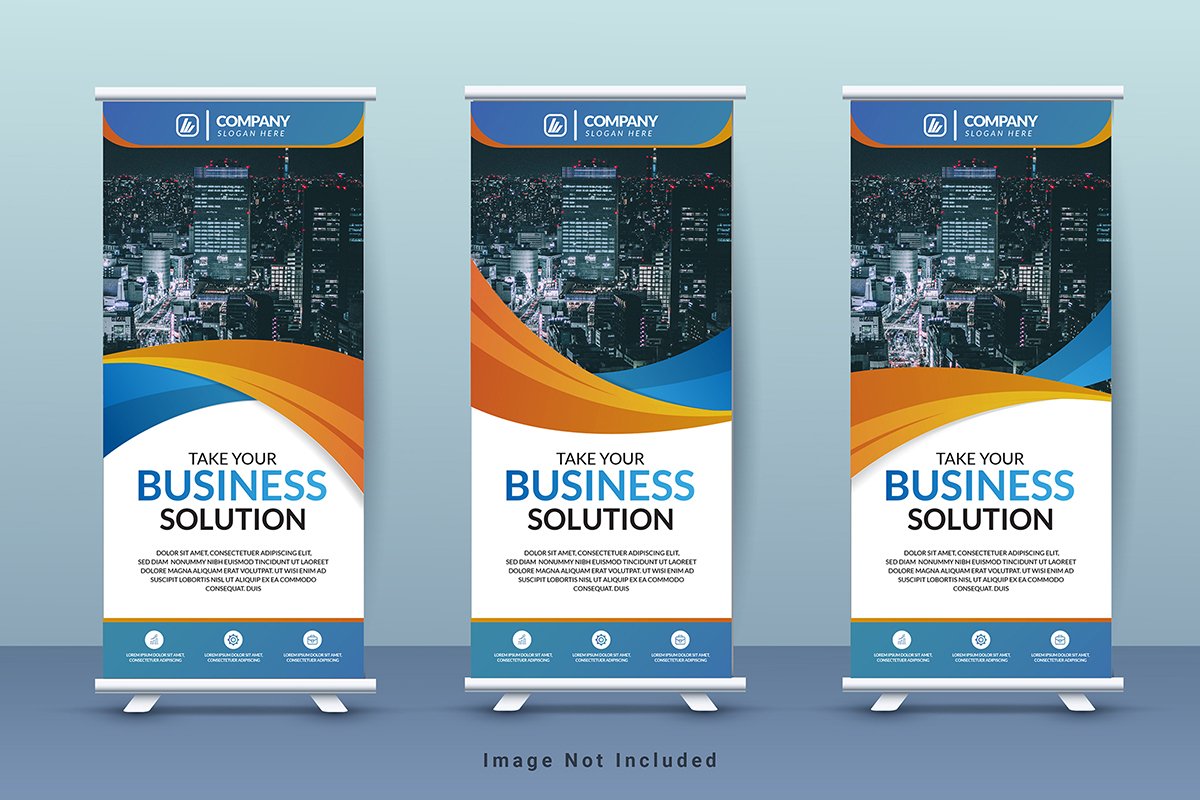 Corporate business roll-up  banner cover image.