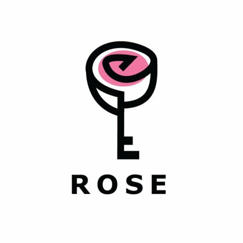 Rose Key Logo Template cover image.
