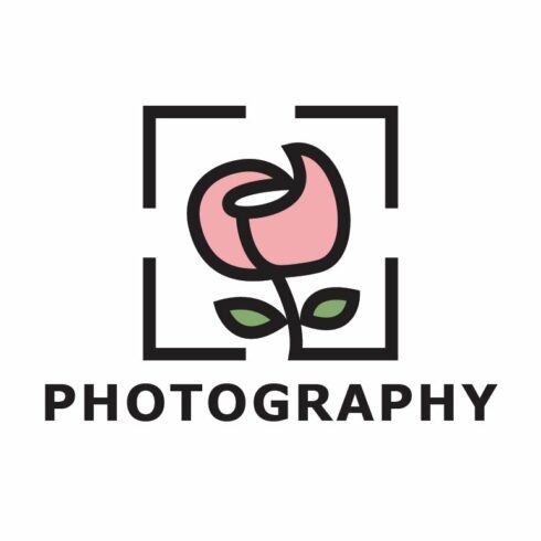 Pink Rose Photography Logo Template cover image.