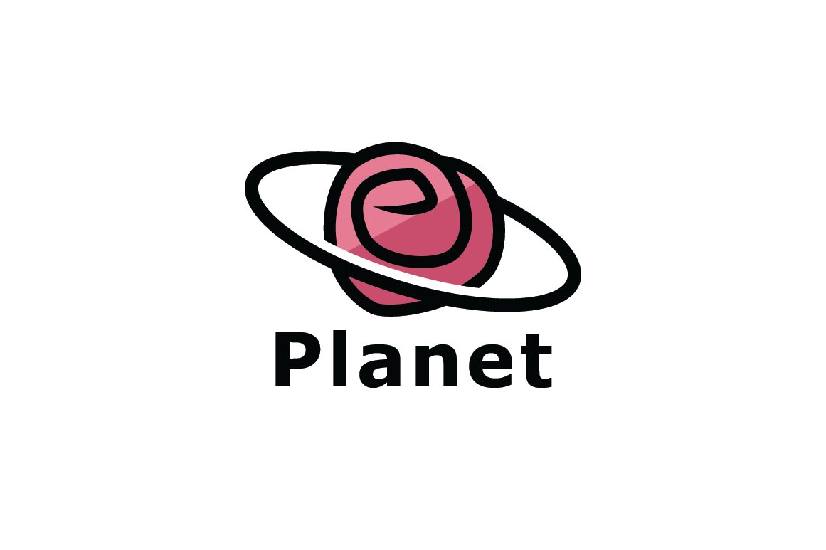 Rose Planet Logo Template cover image.