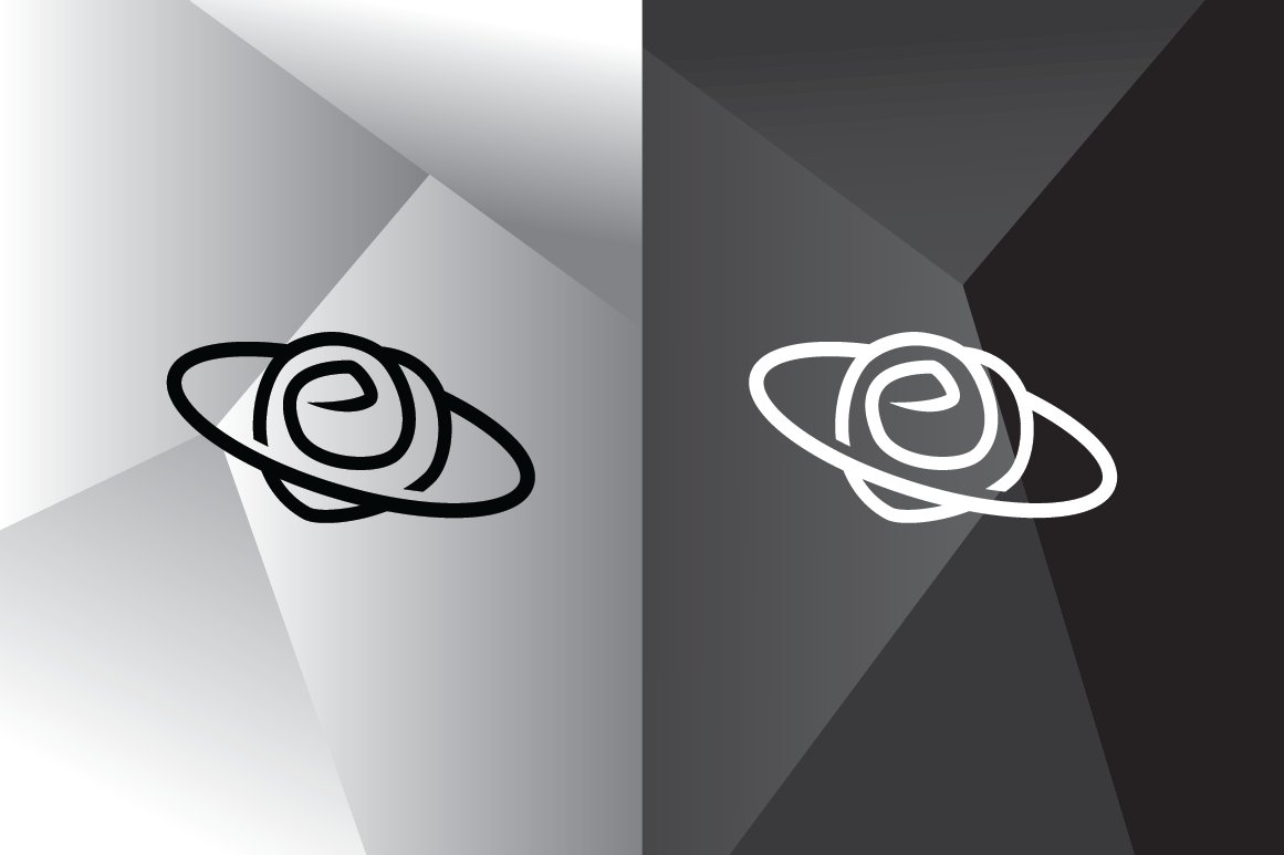 Rose Planet Logo Template preview image.