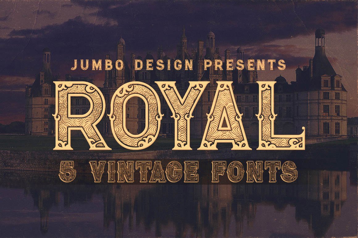Royal - Vintage Style Font cover image.