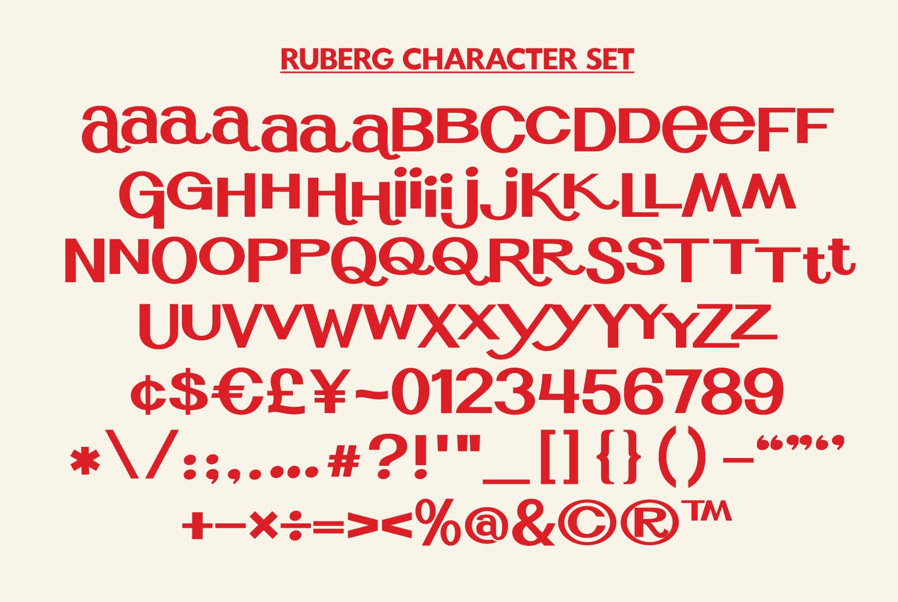 Ruberg | Retro Display Type! preview image.