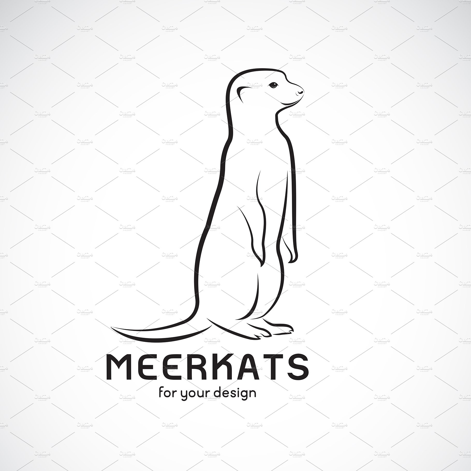 Vector of meerkats design. Animals. cover image.