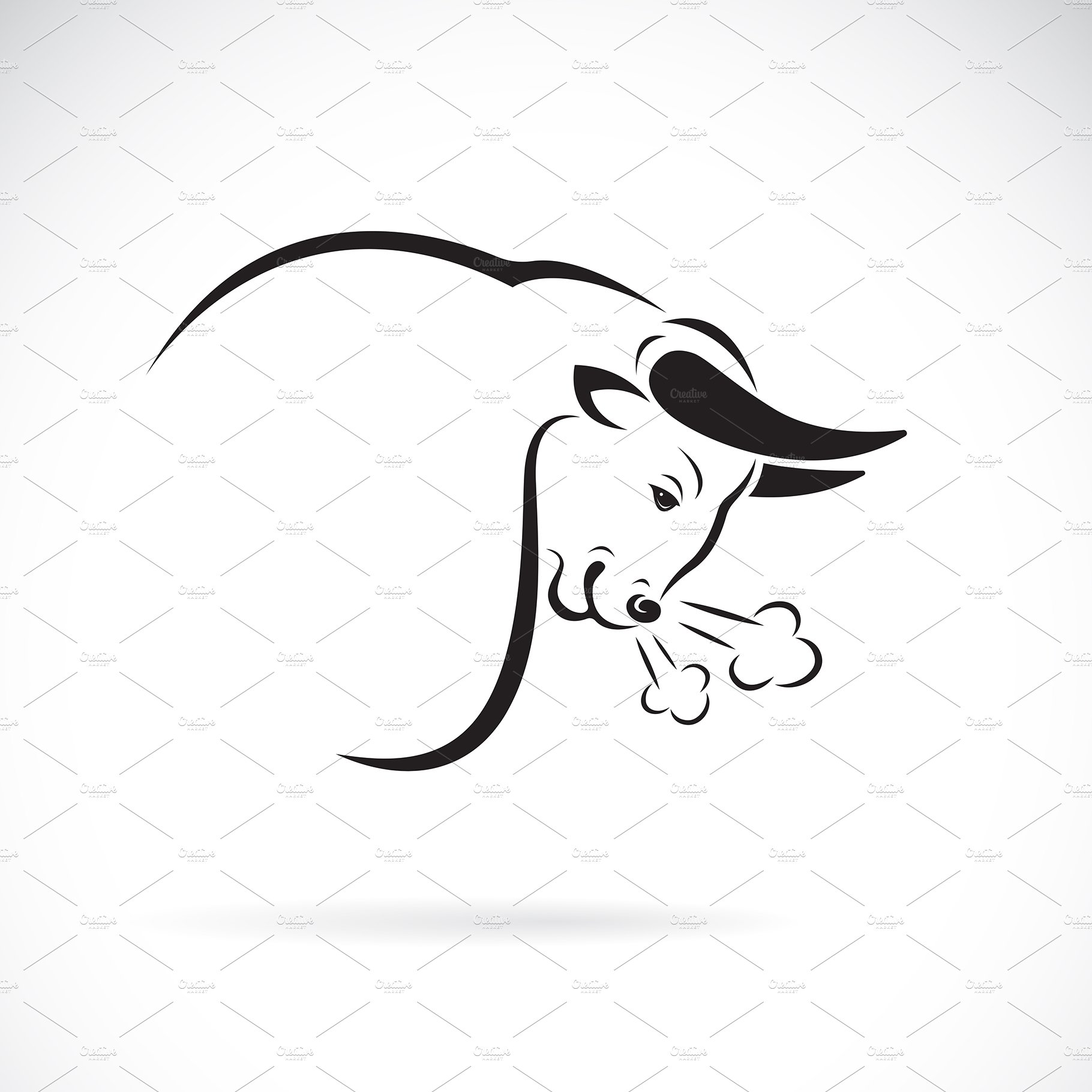 Angry Bull Vector Clip Art Illustration Stock Vector (Royalty Free)  120229864 | Shutterstock